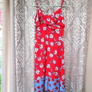 Roz & Ali Floral Off the Shoulder Midi Dress